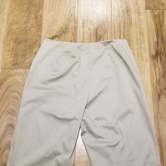Talbots Collection 8 Petite Taupe Chino Trouser Straight Leg Pants 29x25.5 Ankle - Picture 5 of 9
